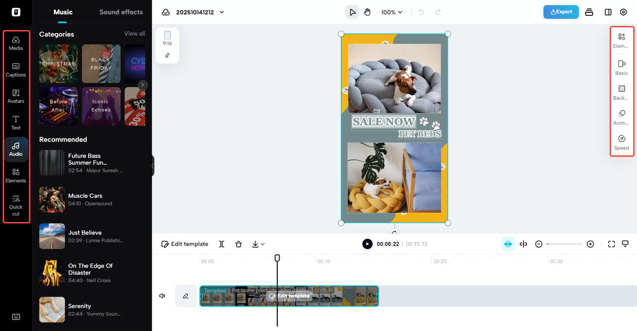 뛰어난 비디오 편집을 위한 고급 도구