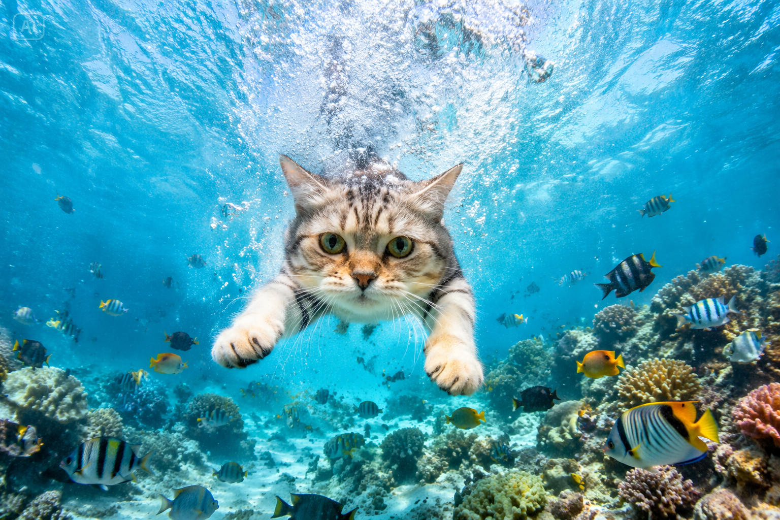 underwater ai photo