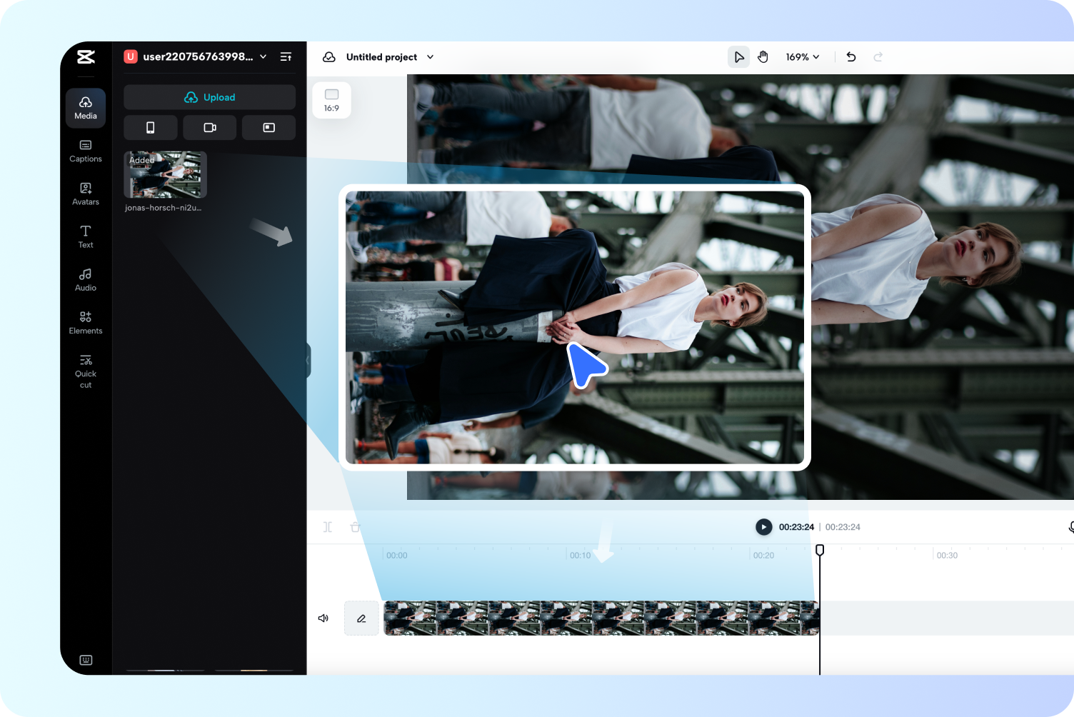description=VLC Media Player's main interface with the "Media" menu open and the "Convert / Save..." option highlighted.