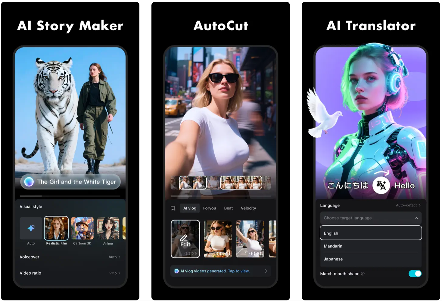 Interface of InShot - a user-friendly Instagram video editor