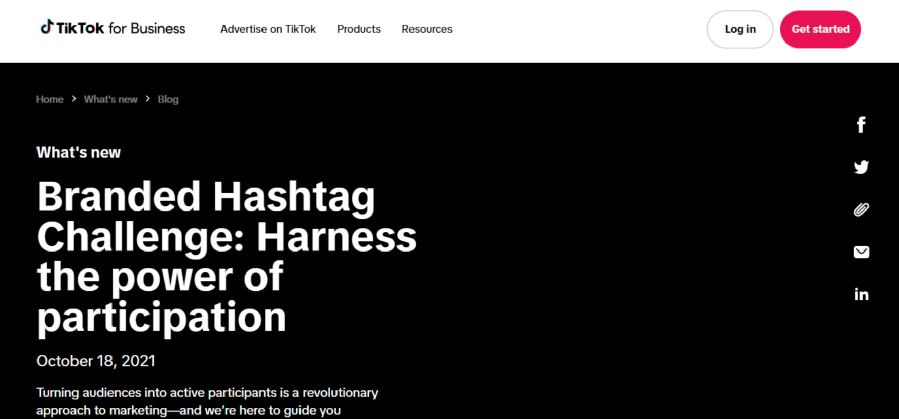 TikTok branded hashtags challenge