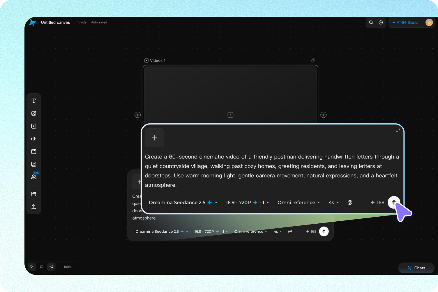 Add your prompt and generate