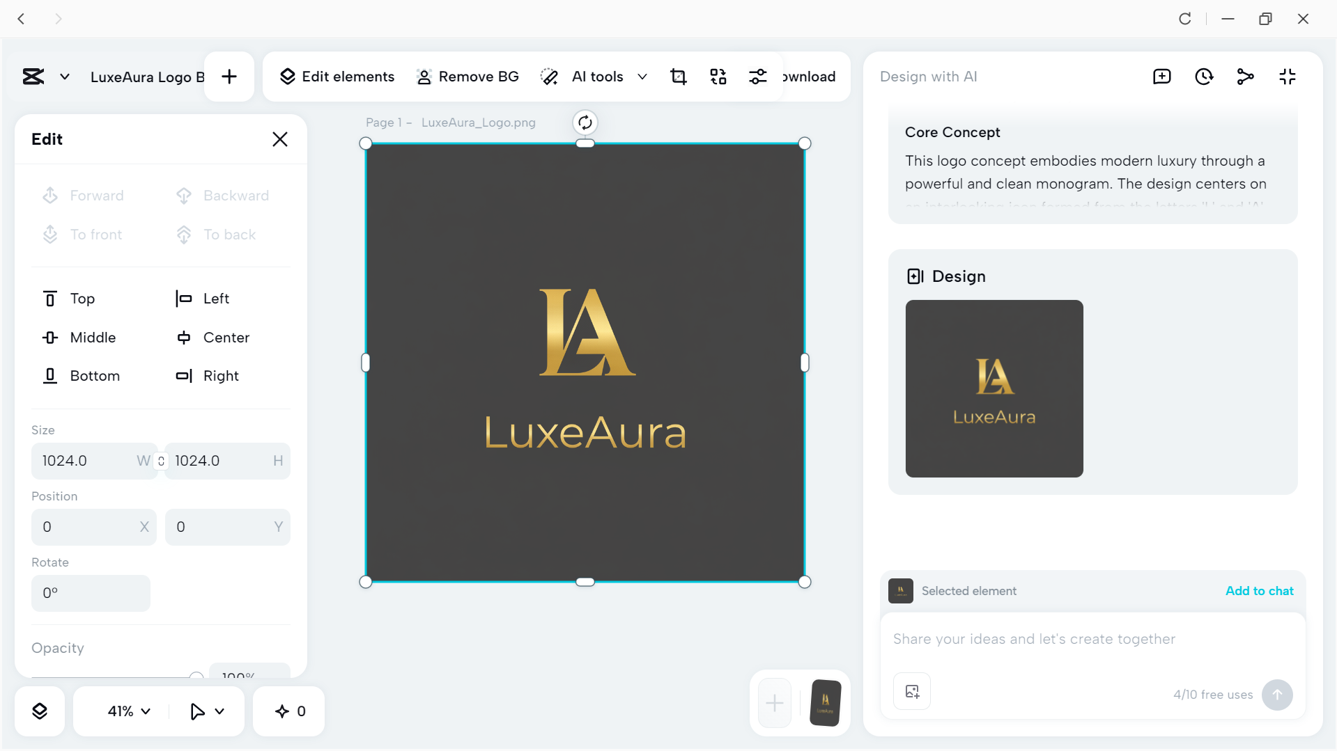 Interface of the CapCut desktop video editor