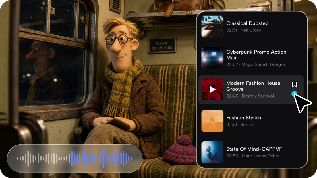 Built-in music and multi-platform export