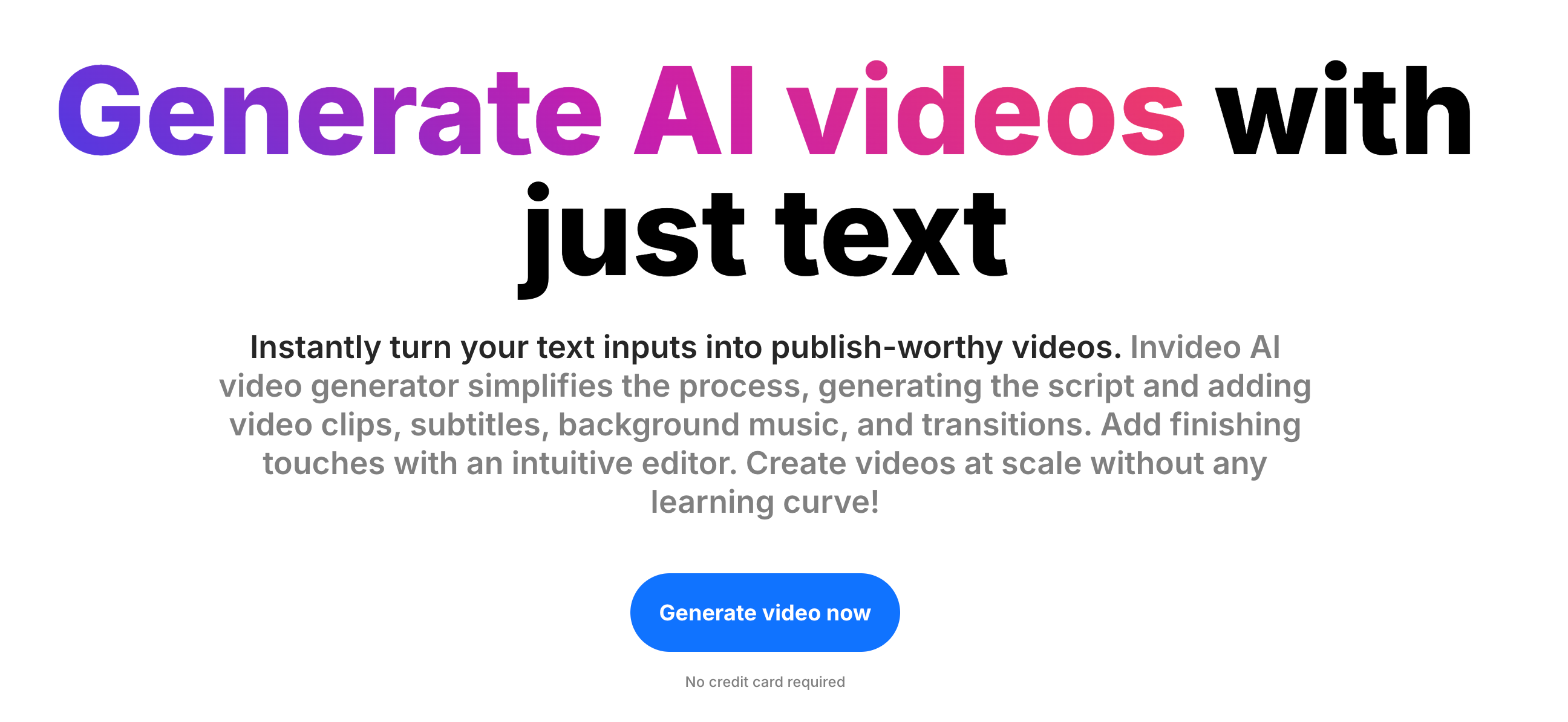 InVideo AI: The Text-to-Video Narrative Engine