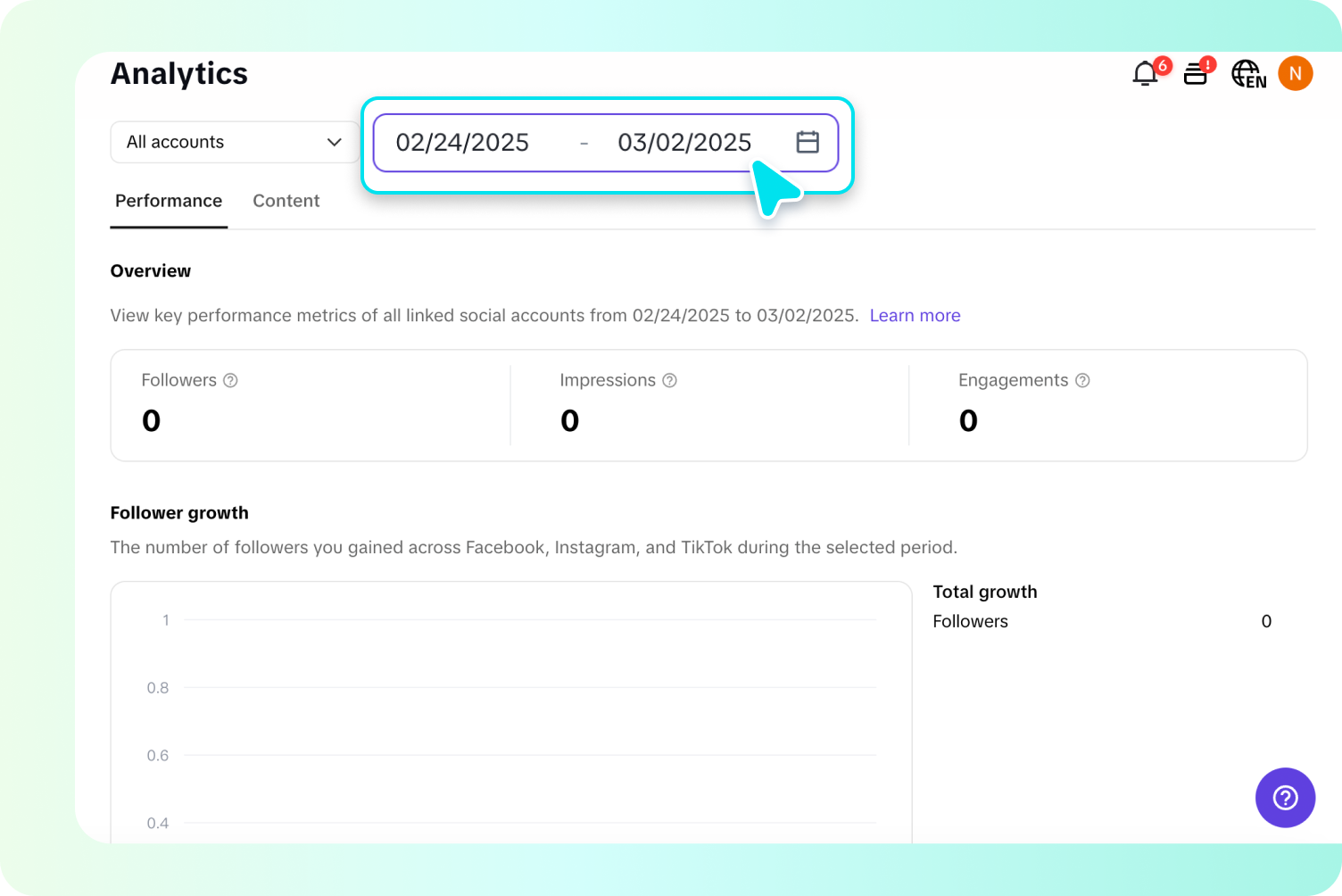 Track your social media data analytics