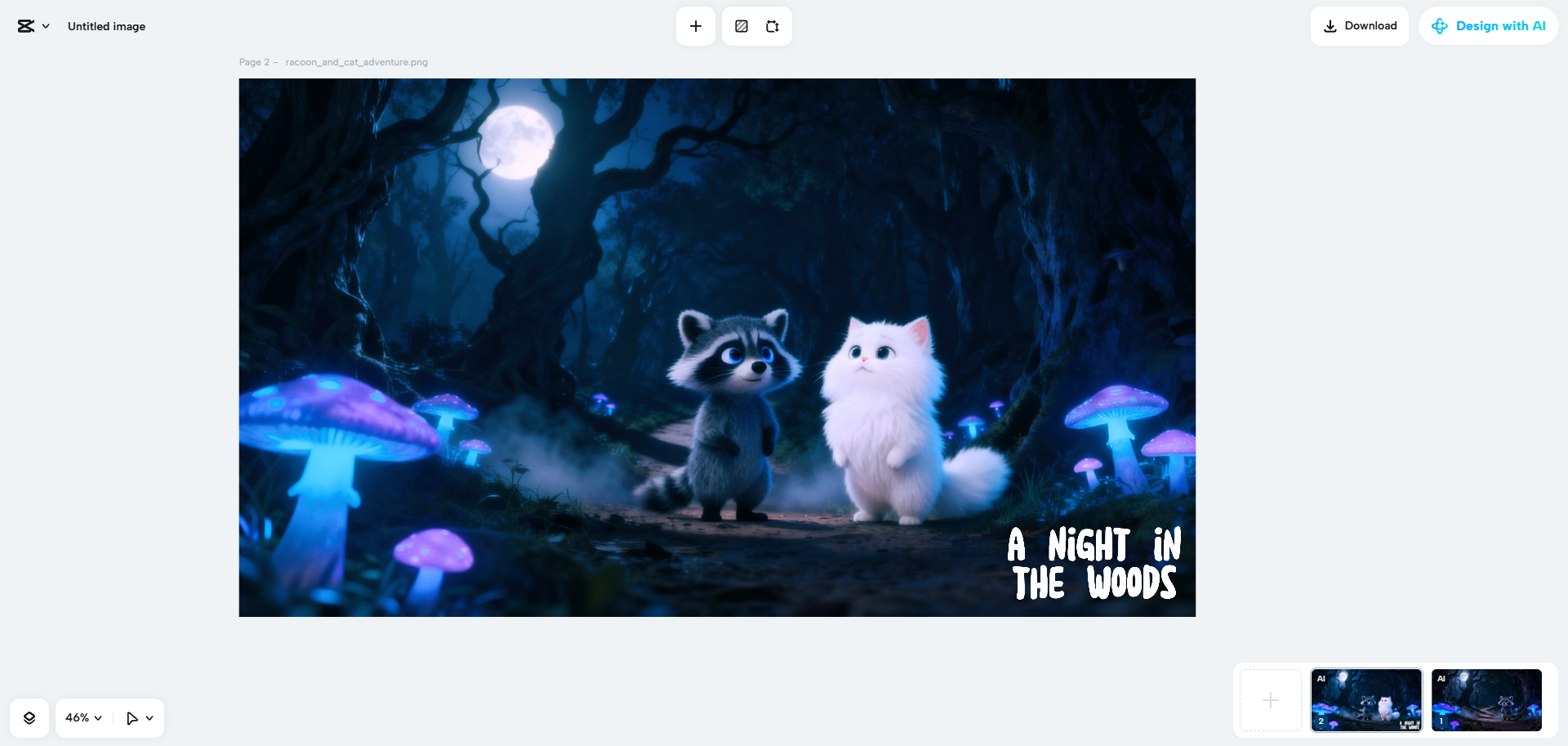 CapCut Webs AI-designfunktion i praktiken