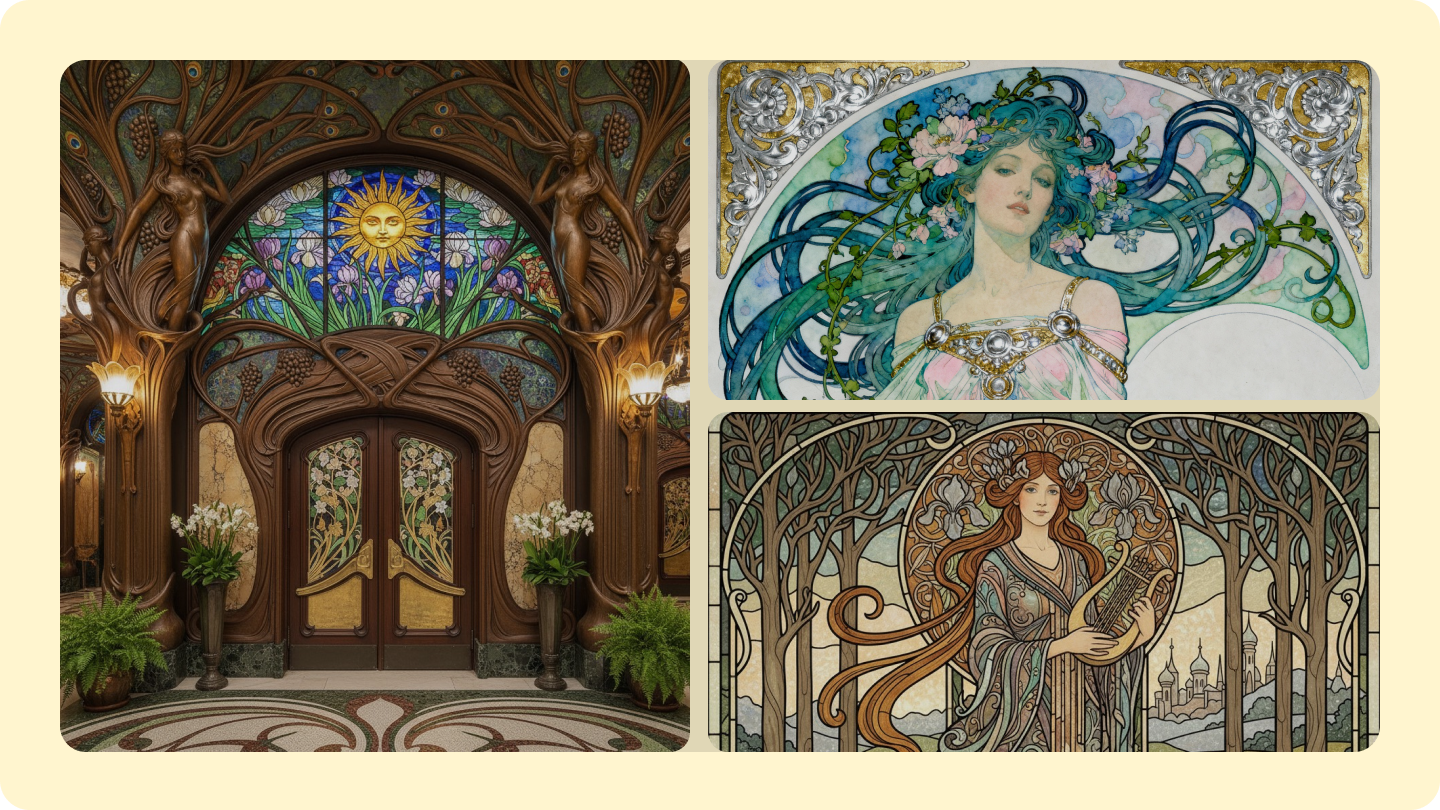 Art Nouveau: cómo la naturaleza y el arte se fusionaron en creaciones impresionantes