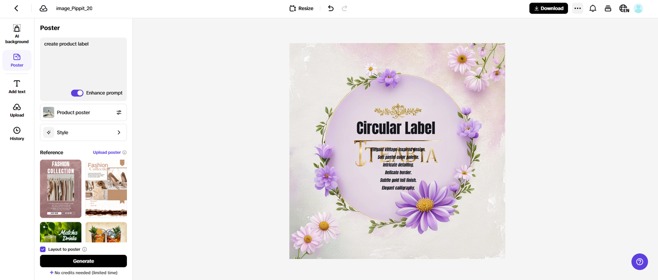 Customizable product labels