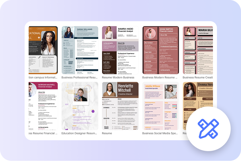 Make professional resumes