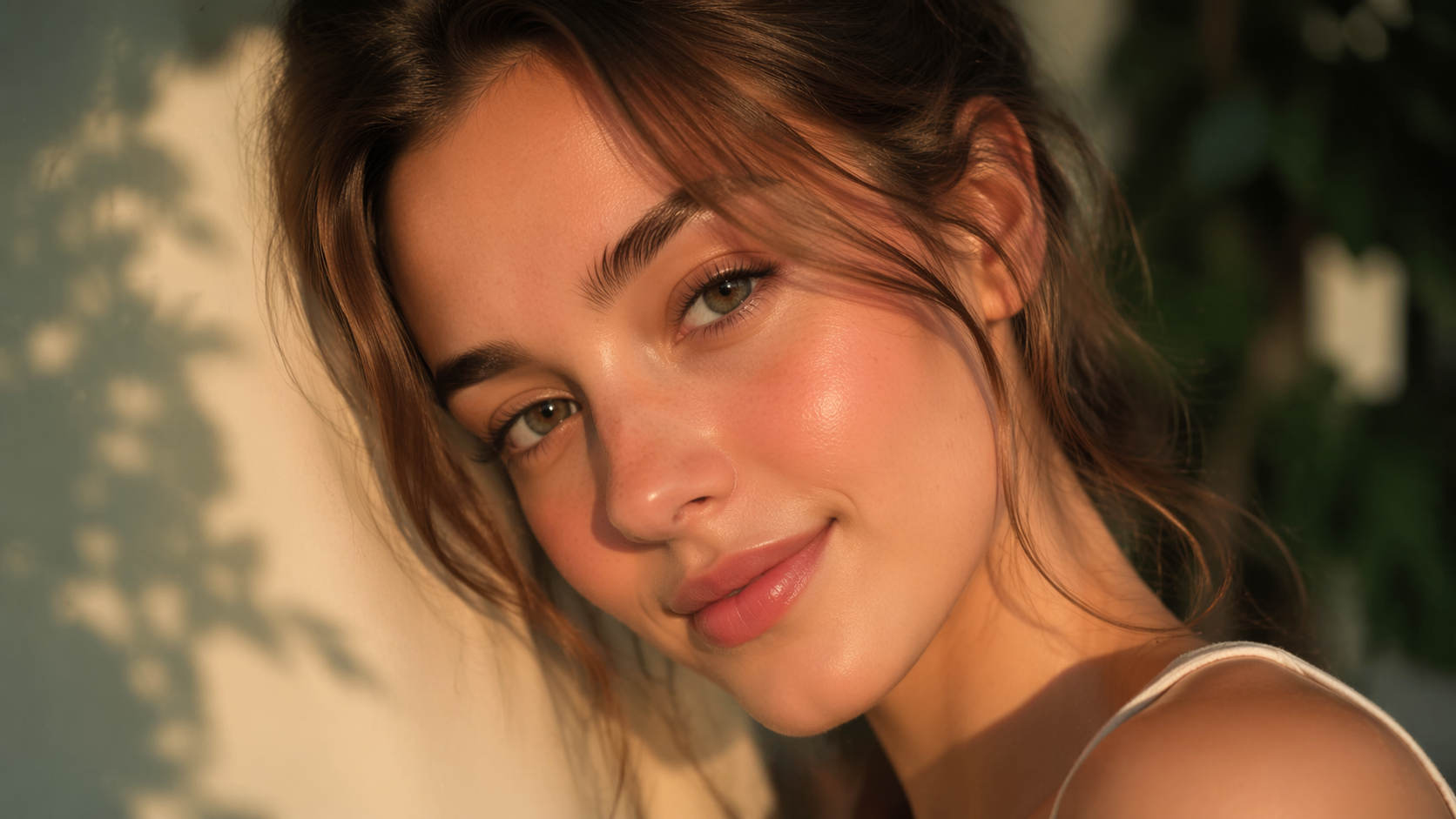 Dreamina blush filter prompt example 6: Clean 16:9 Blush Filter Result