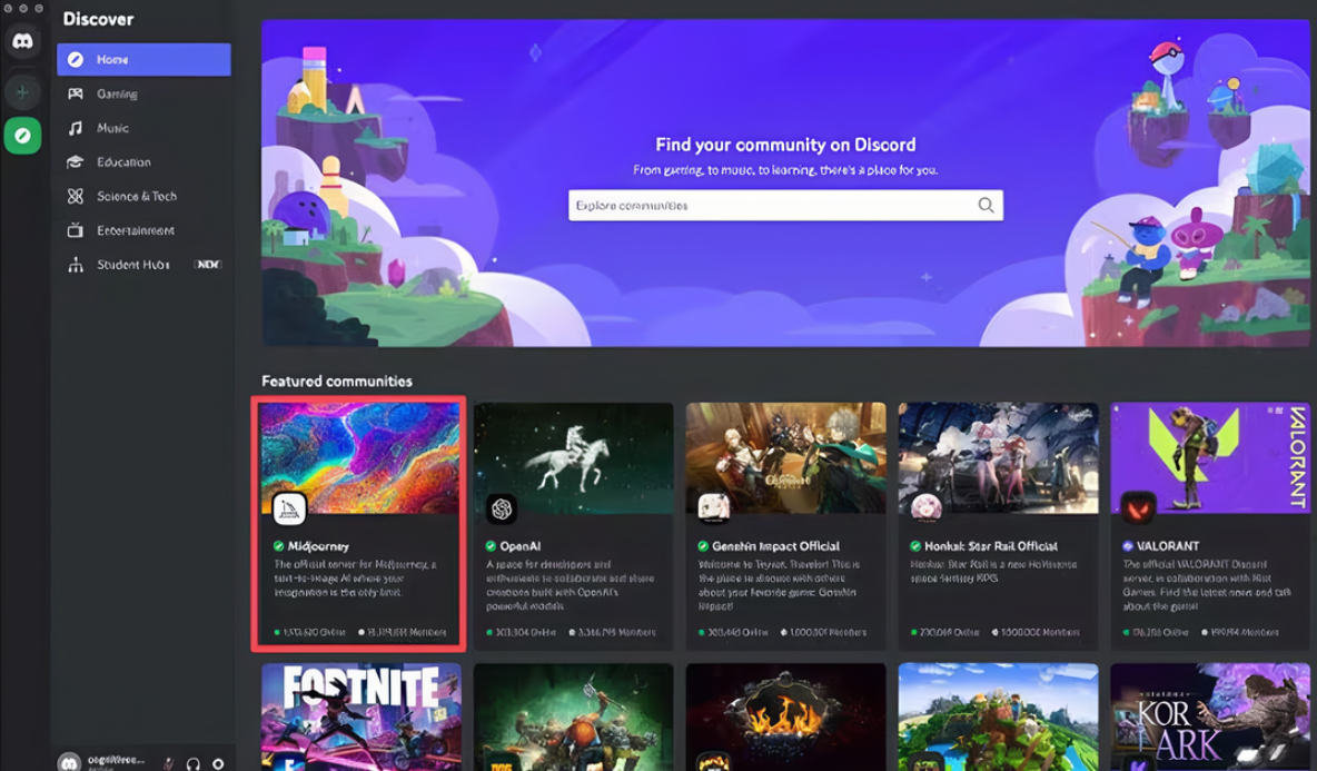 Подпишитесь на Midjourney