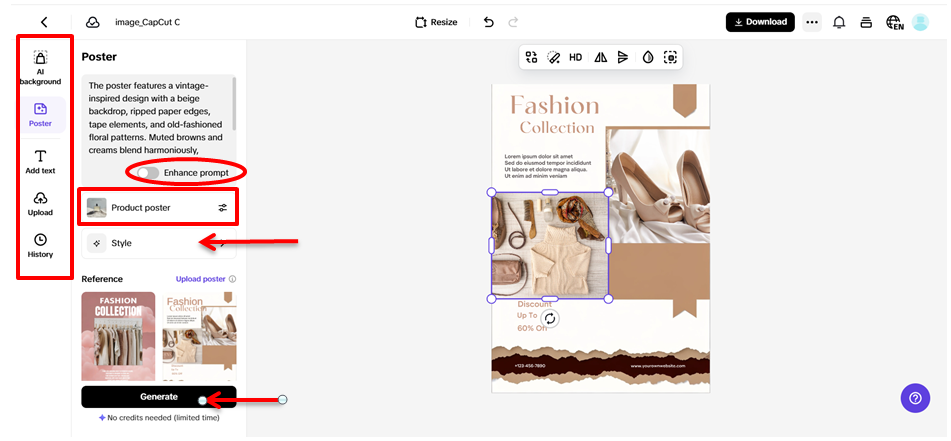 Nenhuma experiência em design necessária