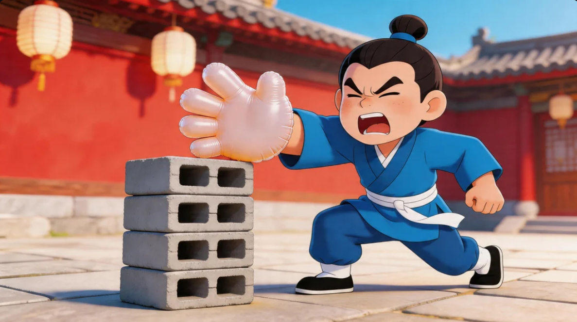 Funny martial arts visual