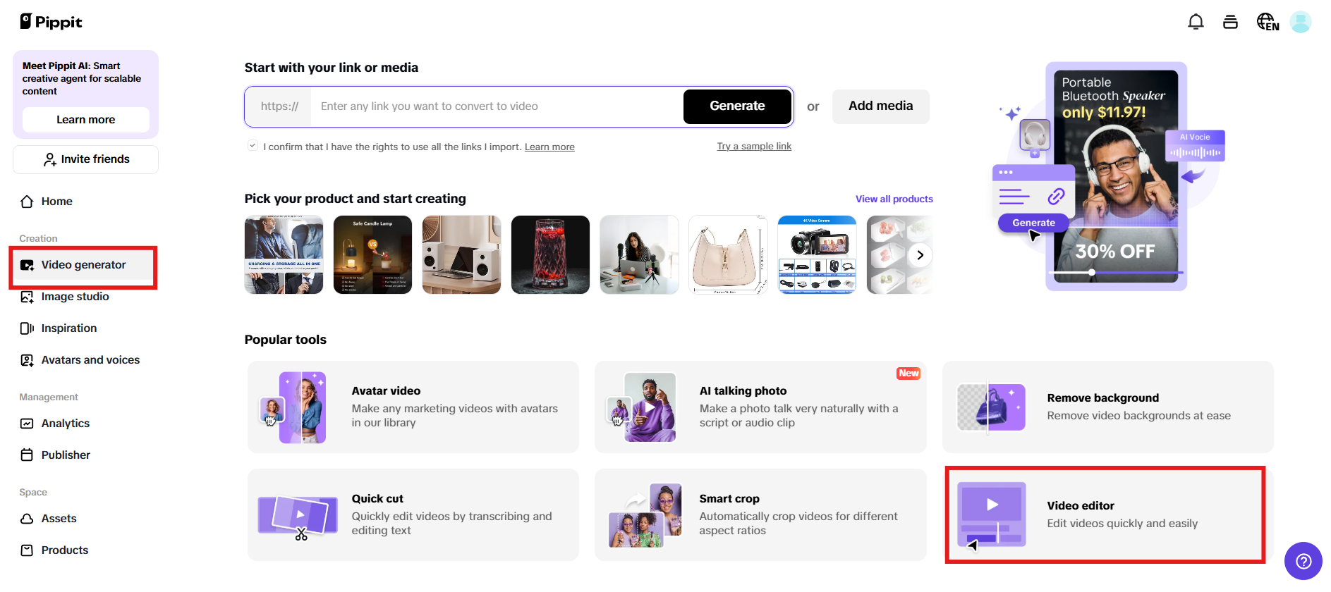 Access video editor
