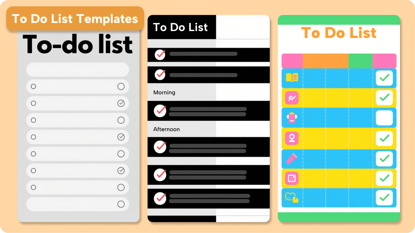 to do list templates