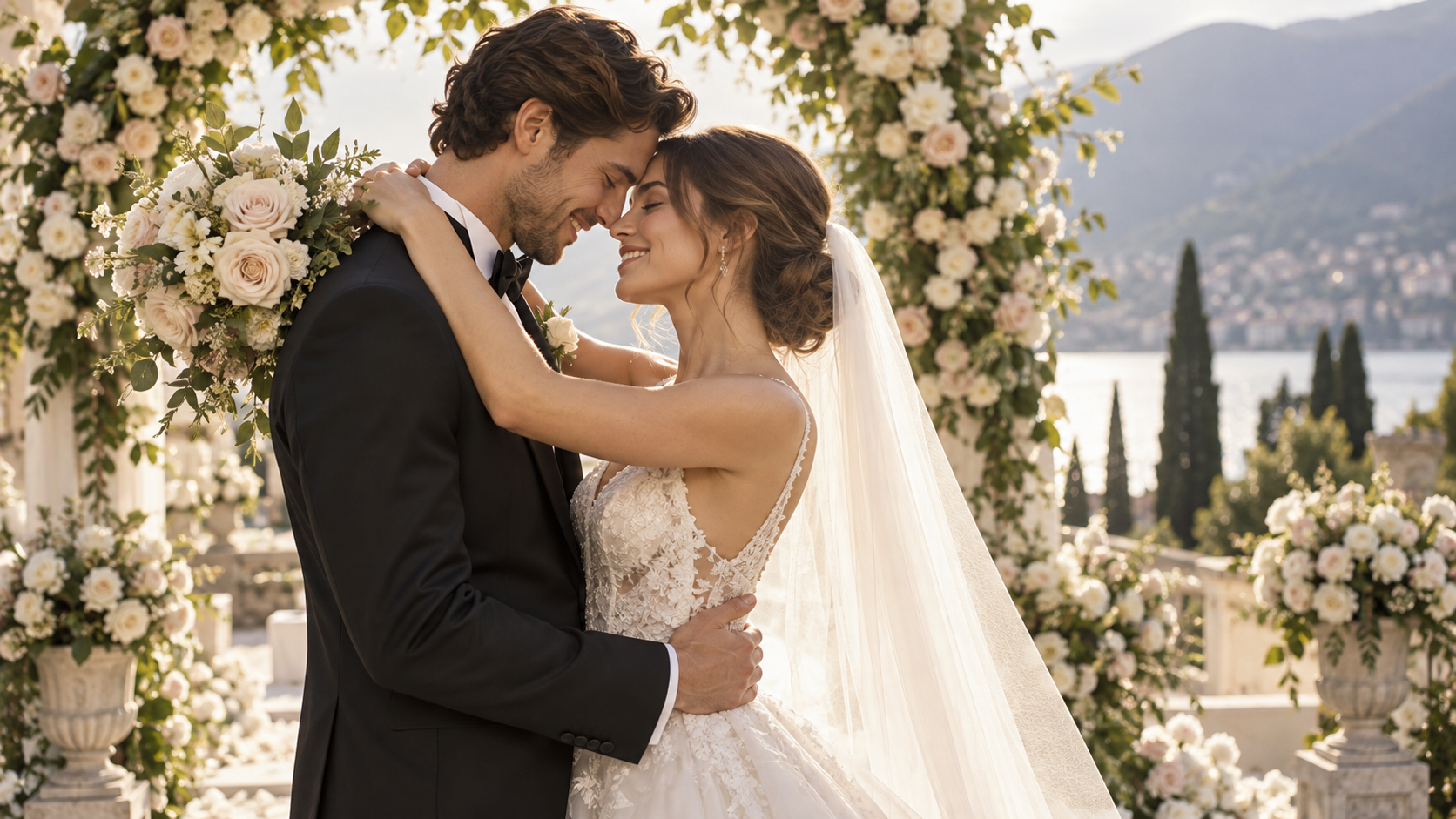an original romantic wedding photo reference prompt result