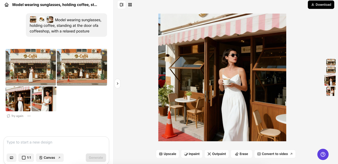 AI design feature of Pippit