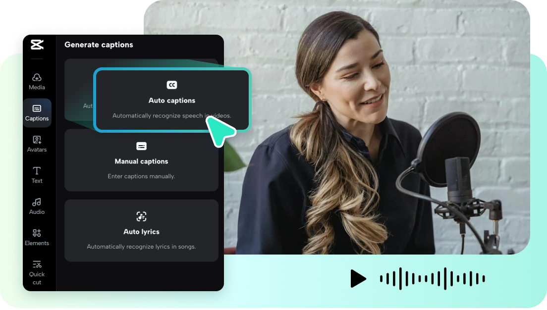 alt= Introduce tu solicitud y genera los subtítulos deseados