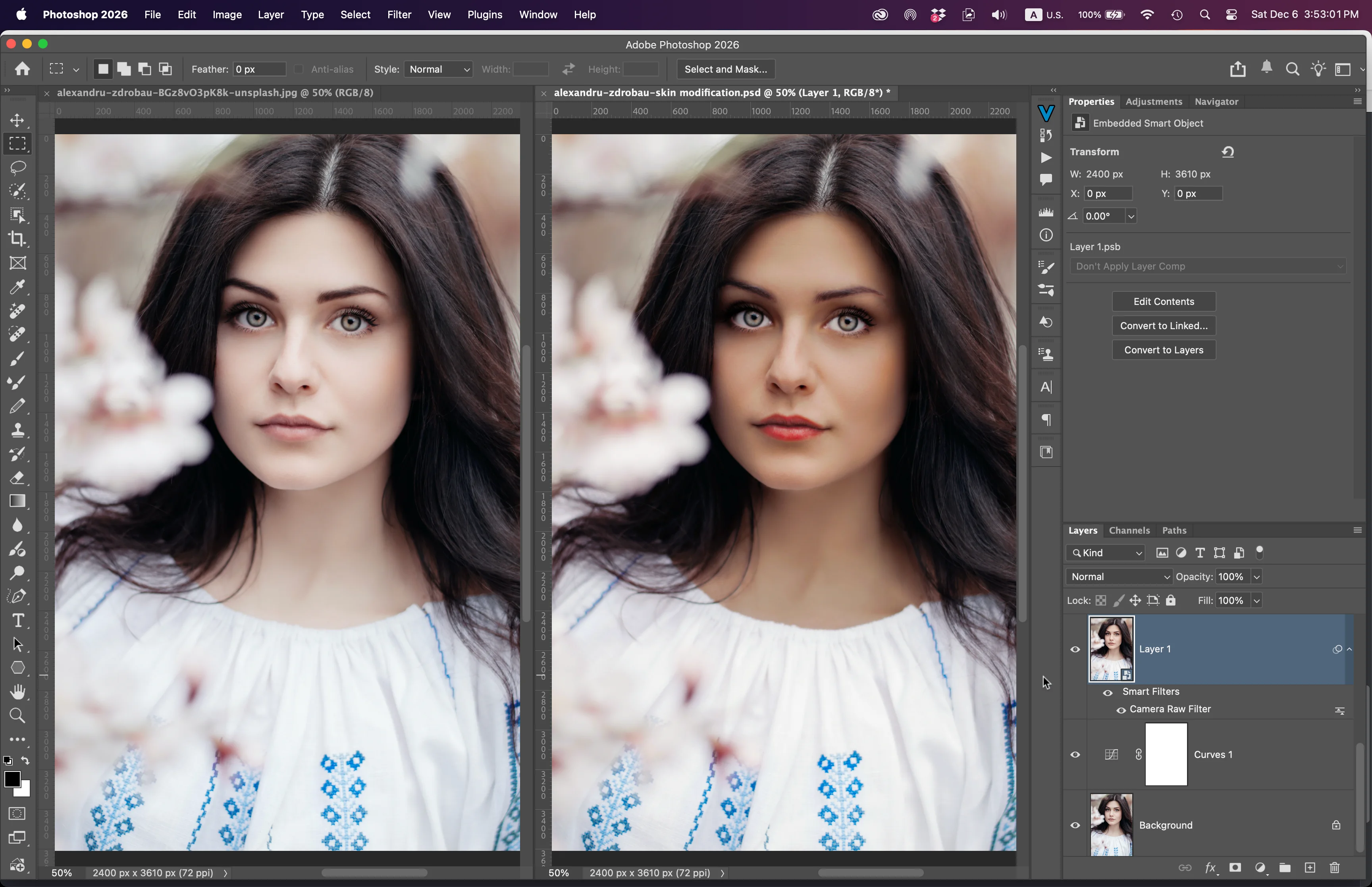 Alterador de cor de pele do Adobe Photoshop