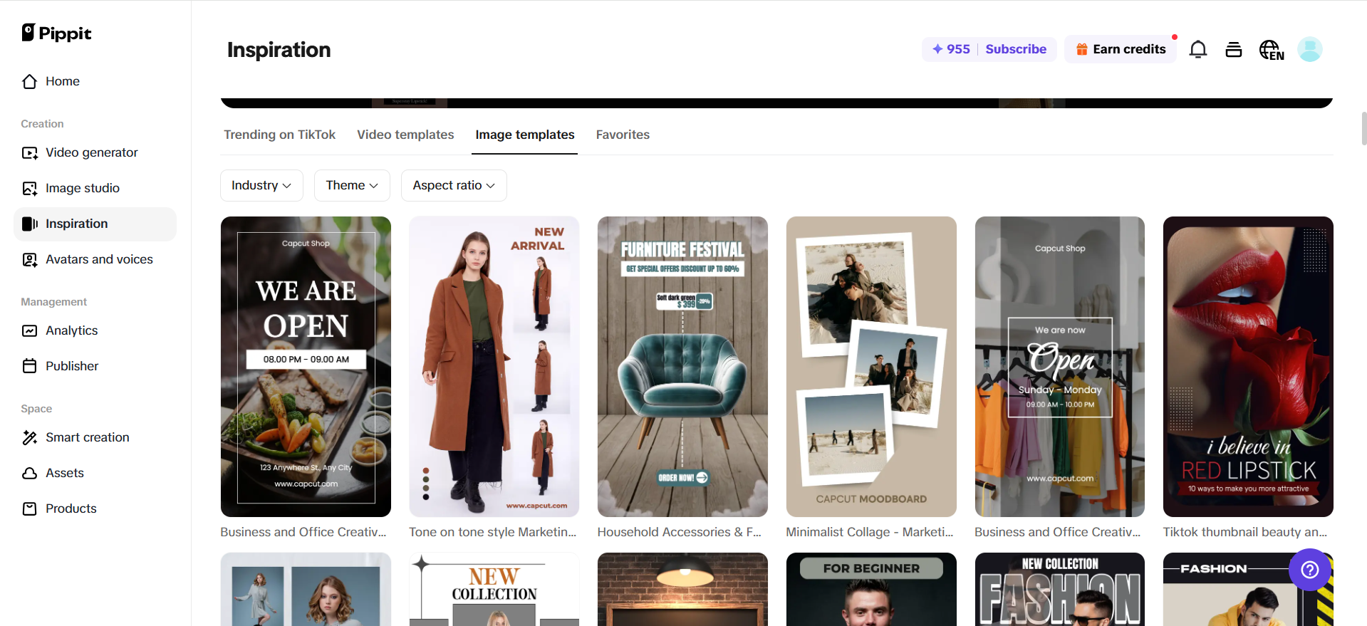 Browse templates