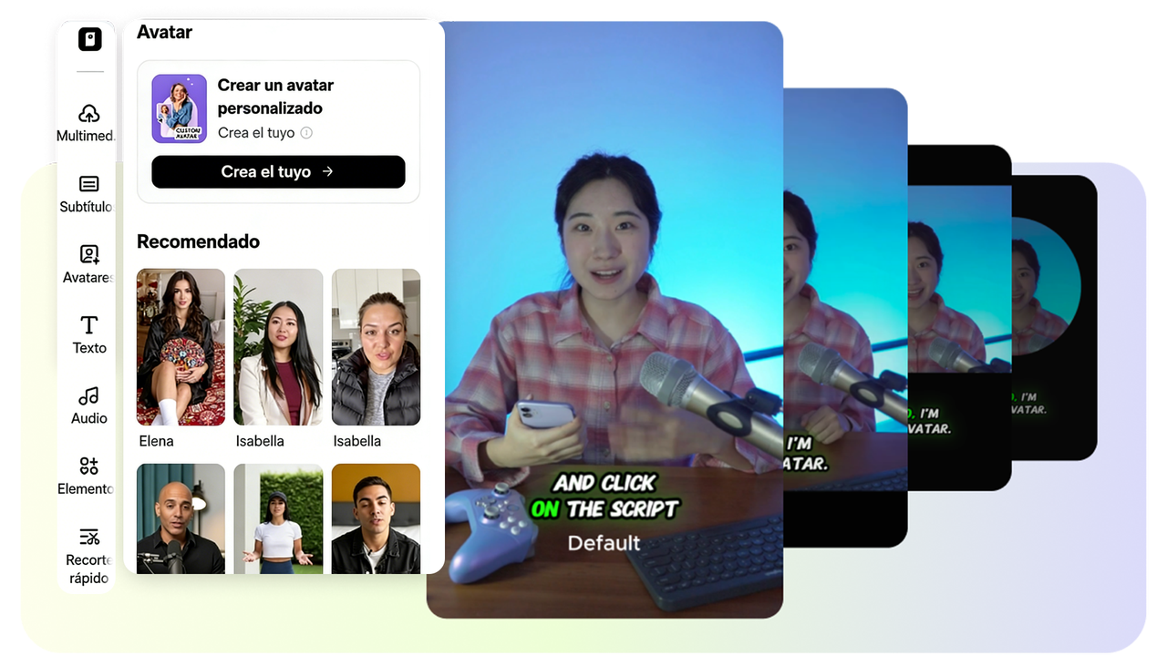 Personaliza el avatar de inteligencia artificial según tus propias necesidades para que sus detalles cumplan con los requisitos de tu tema.