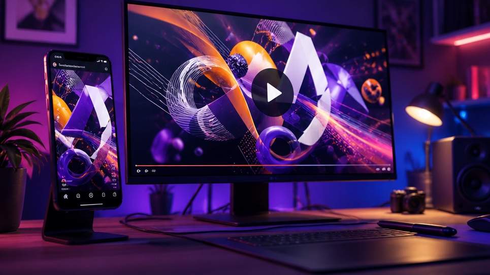 Swishy AI motion graphics workflow visual
