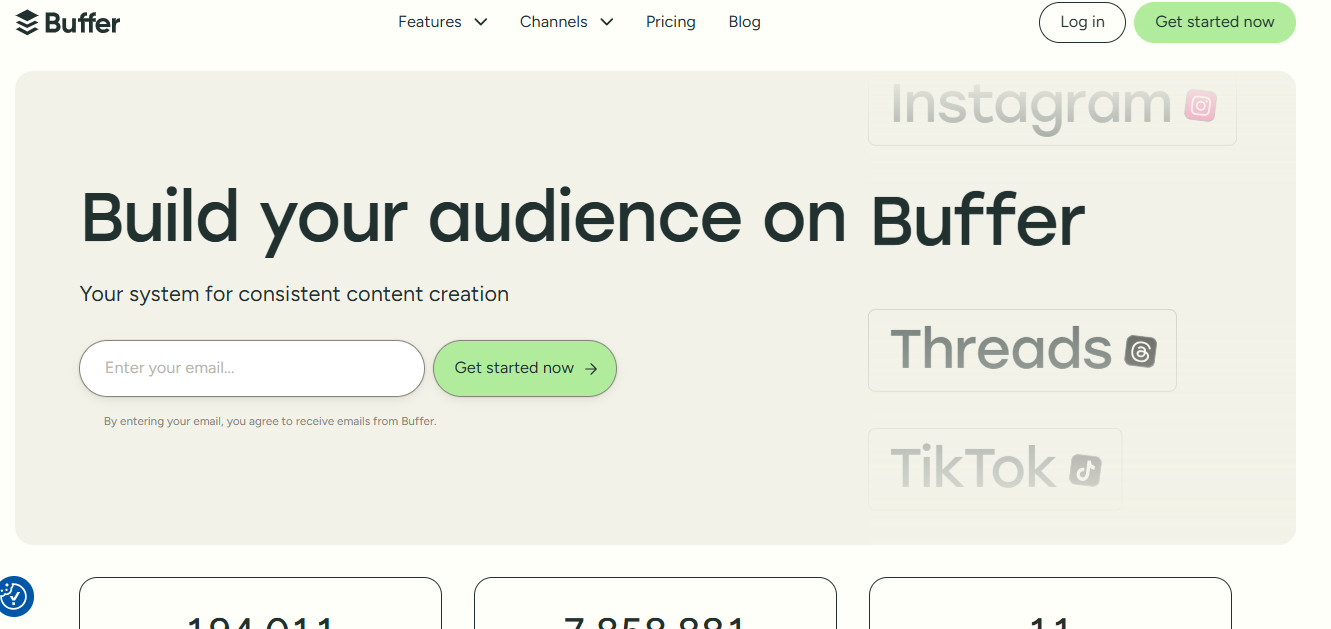 Buffer para análises do Instagram