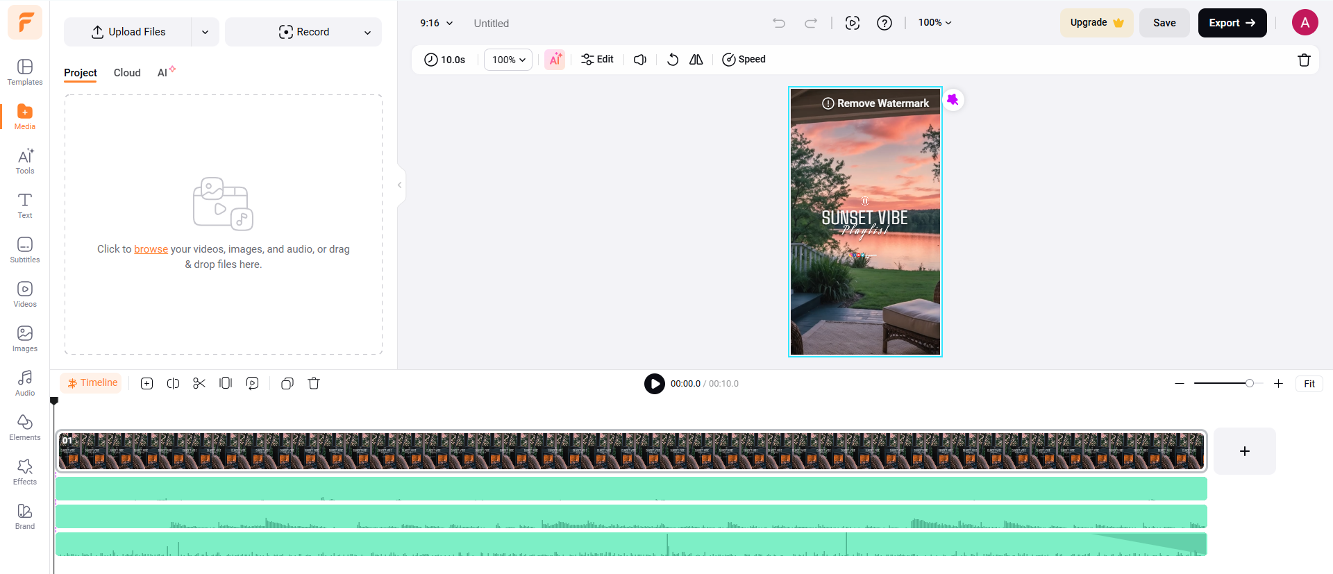 FlexClip ASMR template