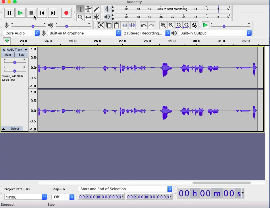 Audacity - a reliable and free podcast recording software