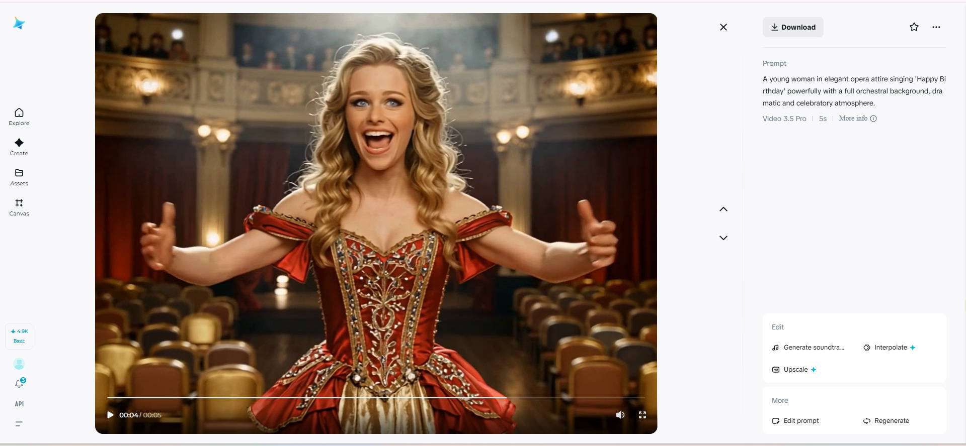 Feliz aniversário estilo ópera