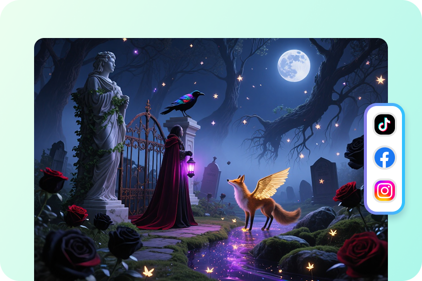 AI-эстетические дизайны для контента в социальных сетях