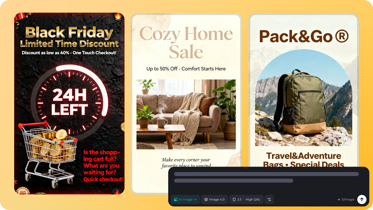 Price cut poster with text