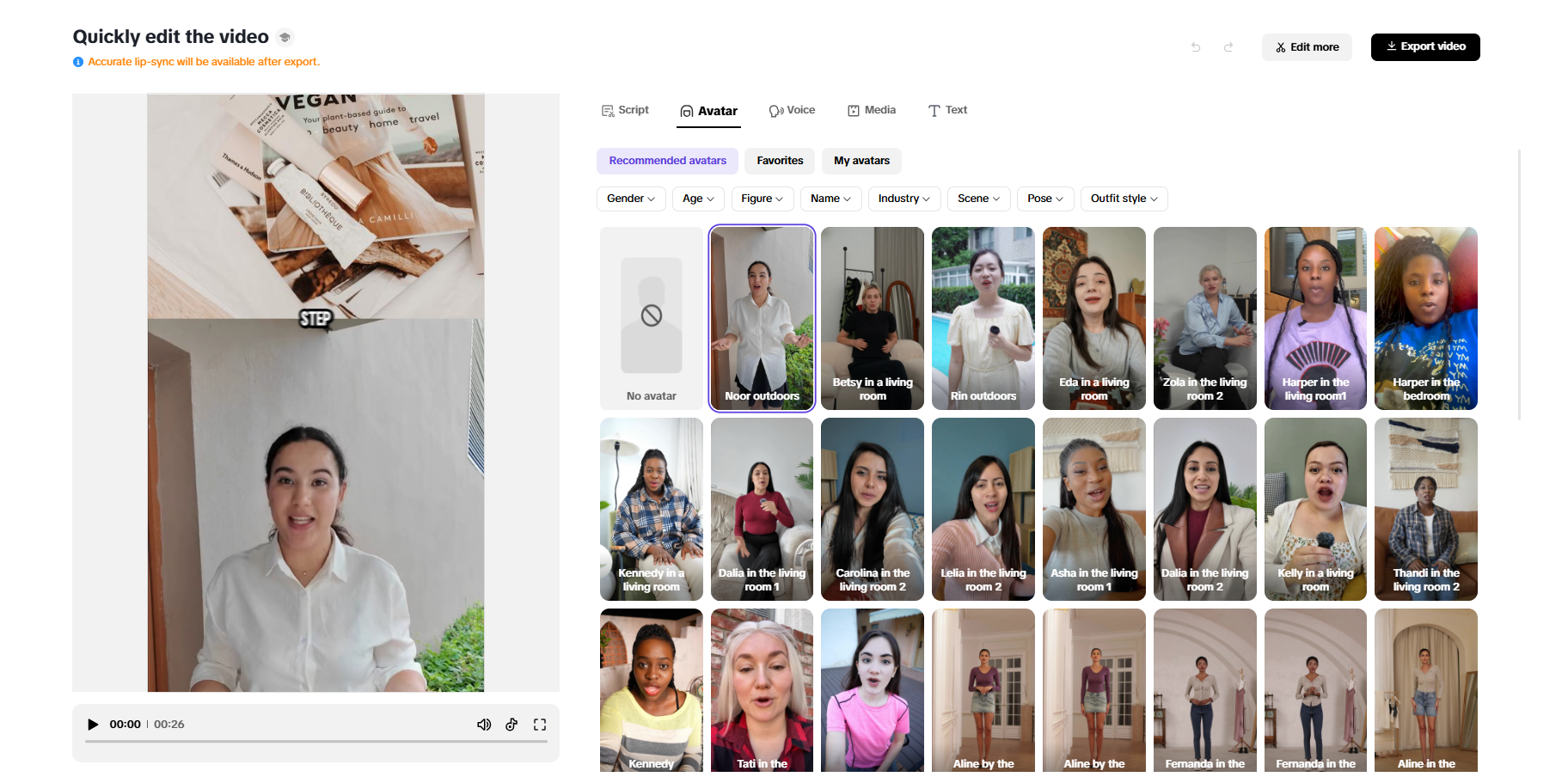 AI avatars and voices