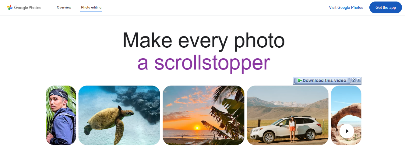 Google Fotók Szerkesztő