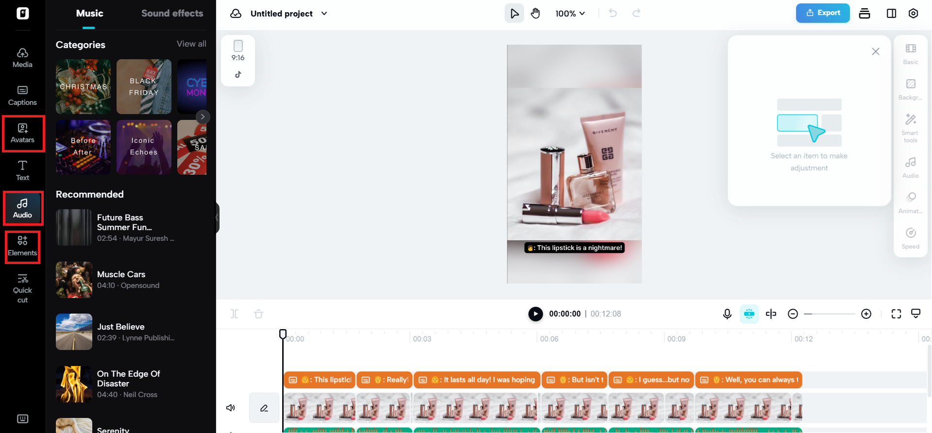 Creative asset library