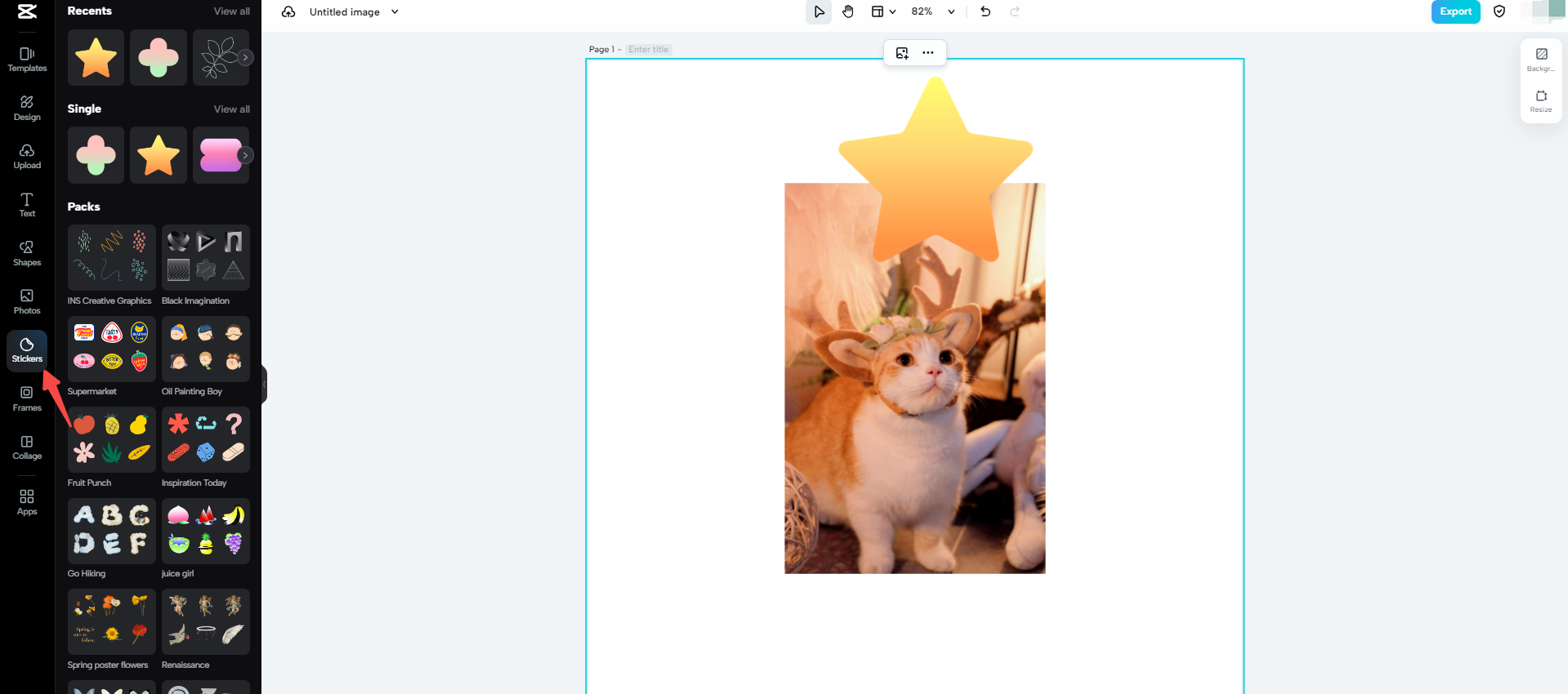 add stickers