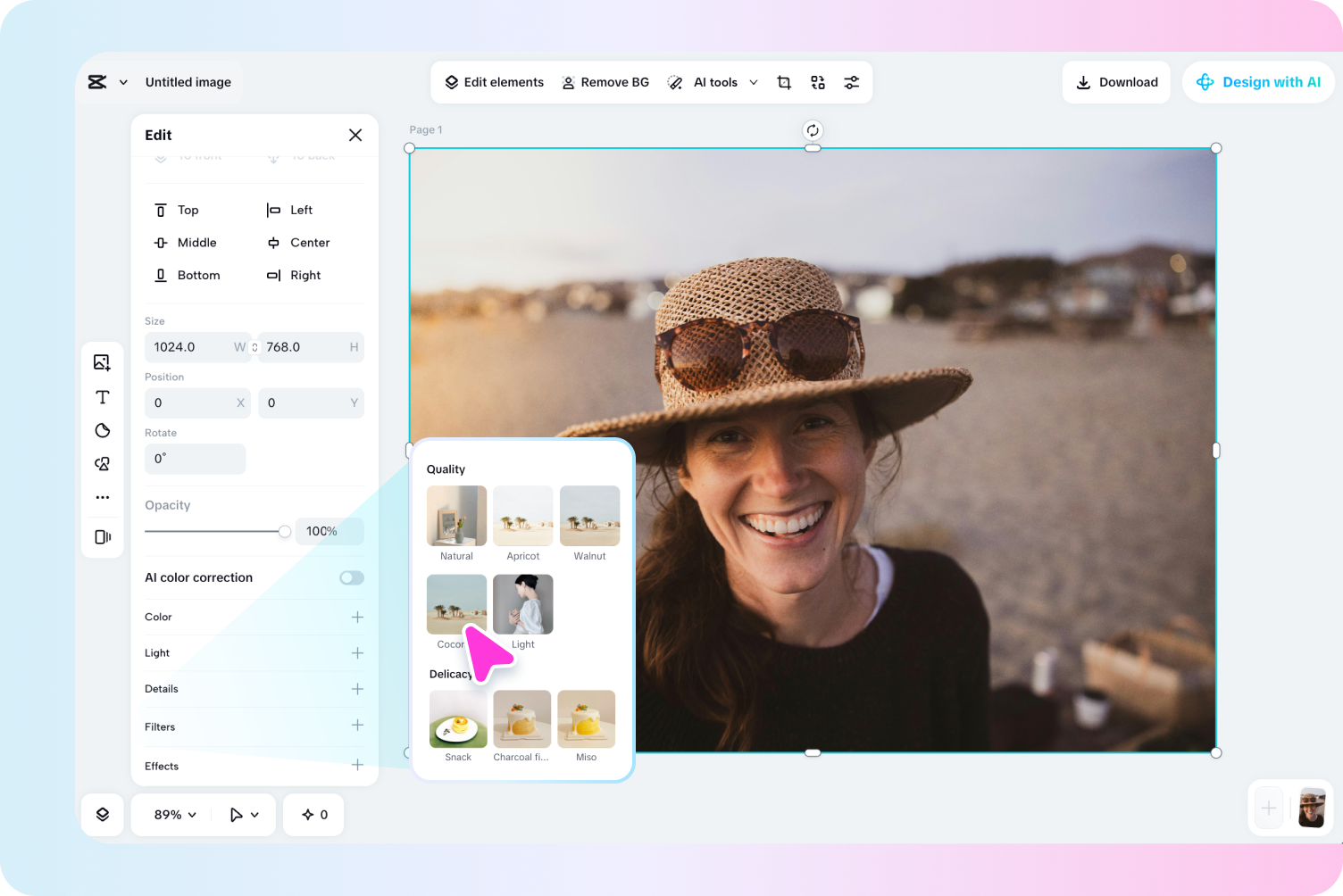Apply photo filters