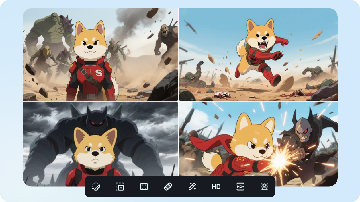 Características de edición con inteligencia artificial