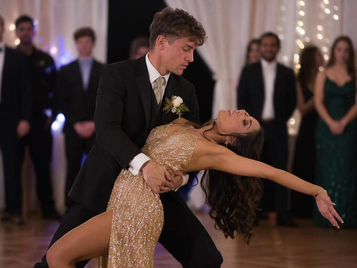 prom dance video generator prompt card distinct real photo 3 in 4:3