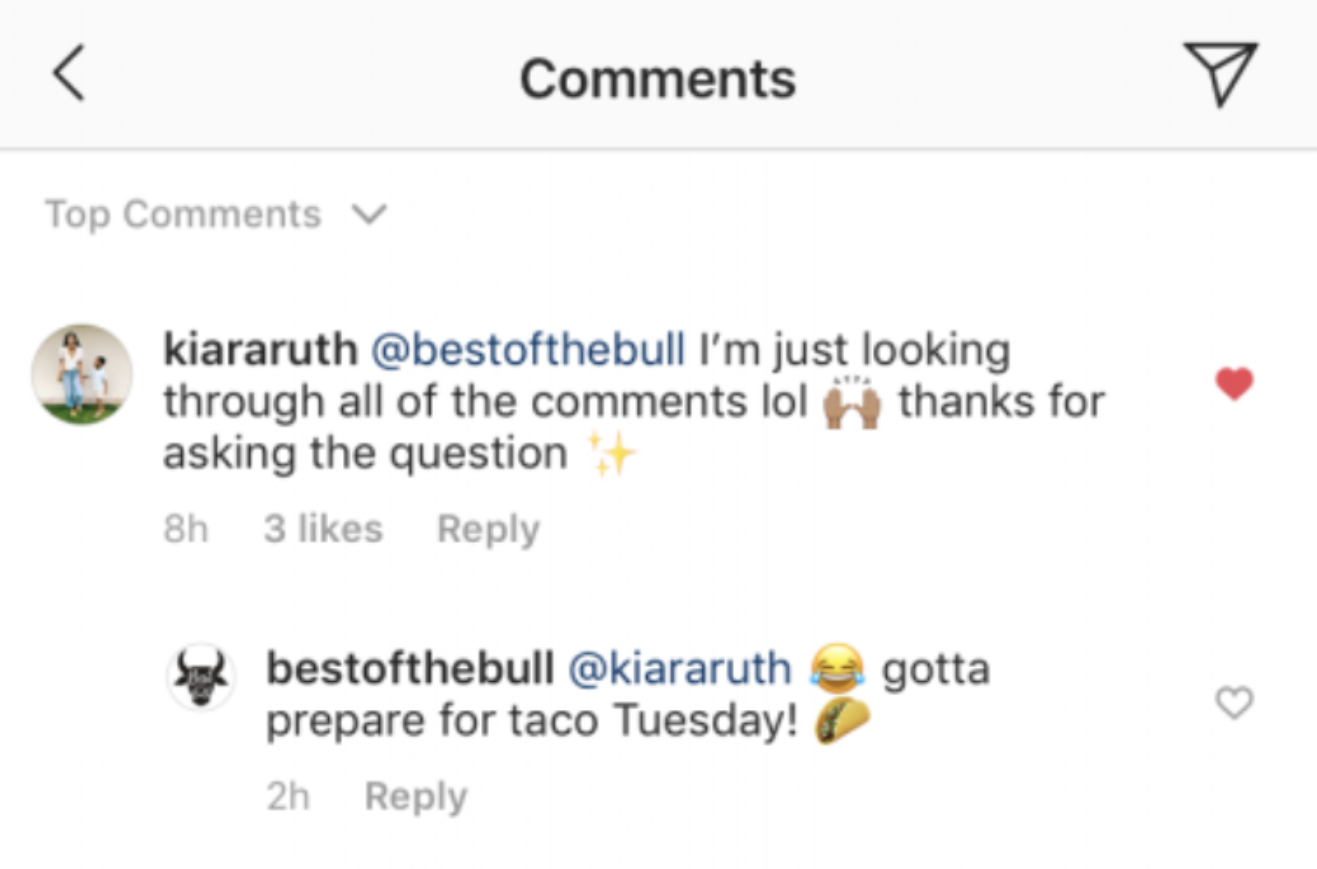 Engage with comments