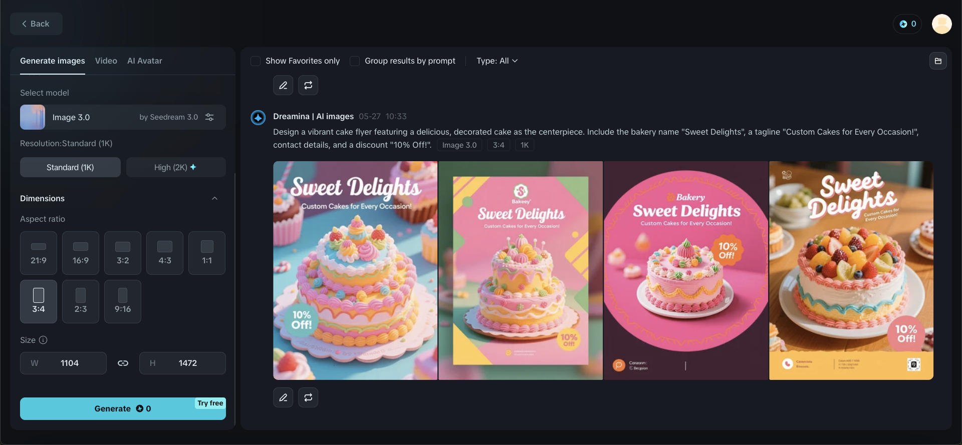 Generazione immagine