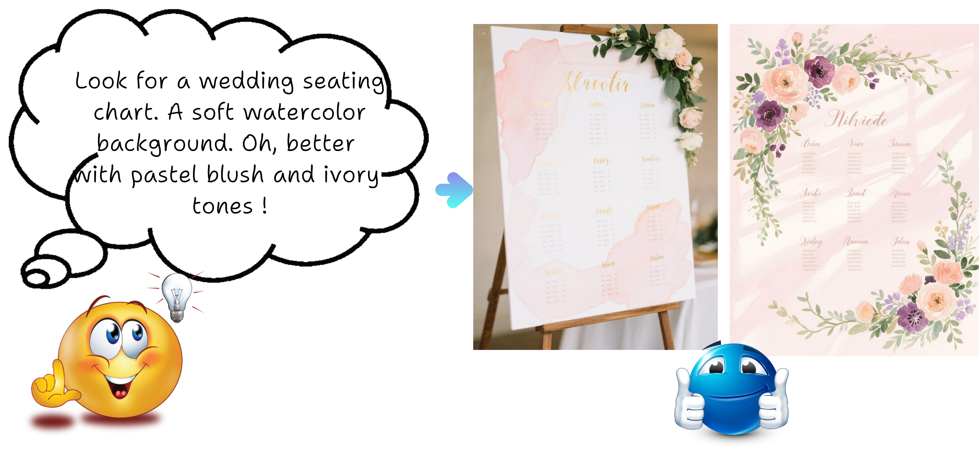 wedding seating chart creato