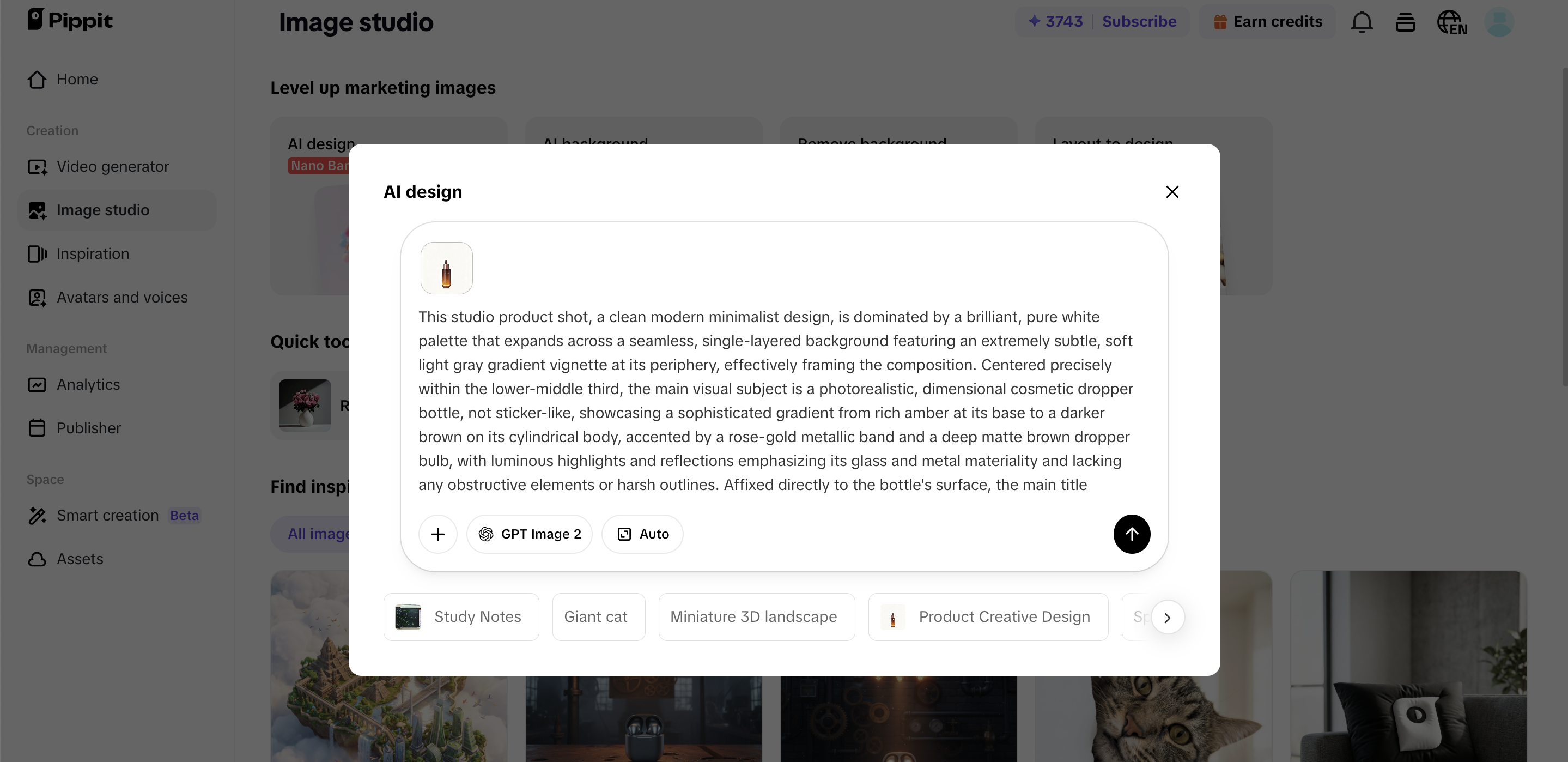 Create product photos