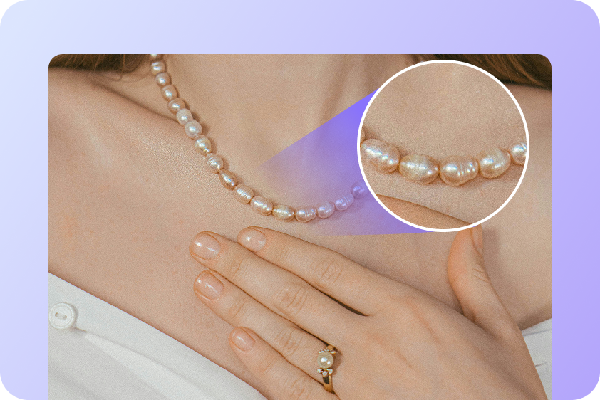 Детали произведений искусства отображаются четко для портфолио или социальных сетей.