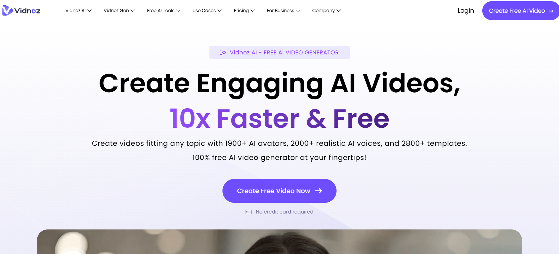 Vidnoz AI video generator