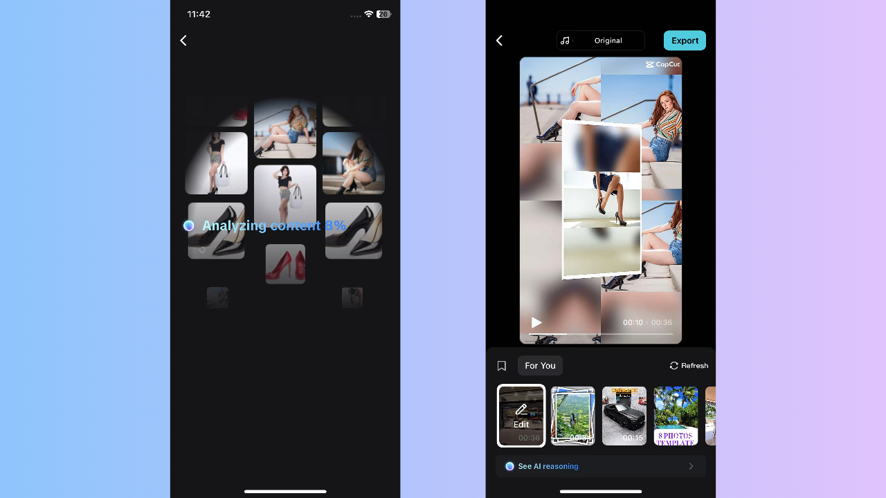 讓AI分析並編輯您的內容。