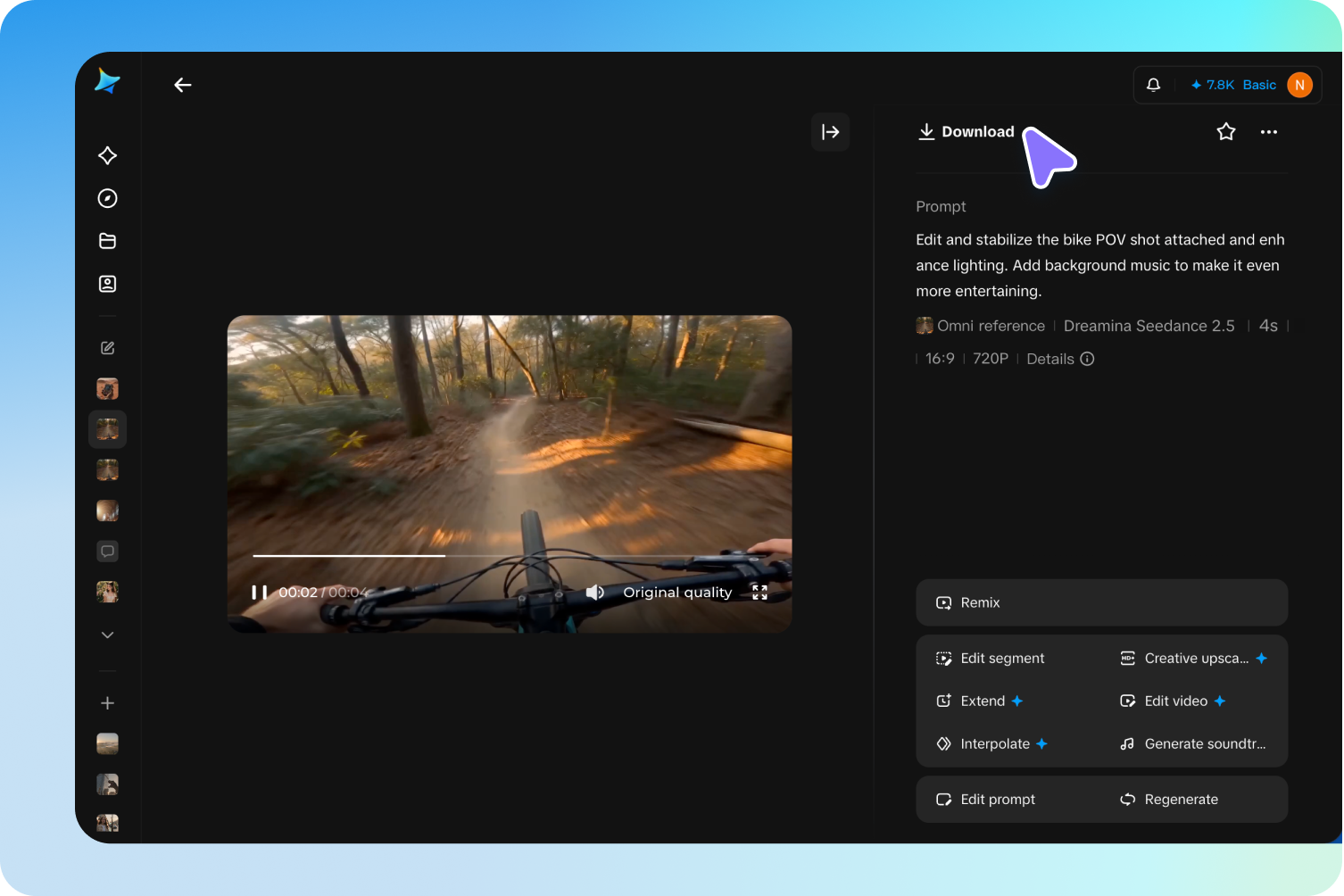 Preview and download high quality video clips