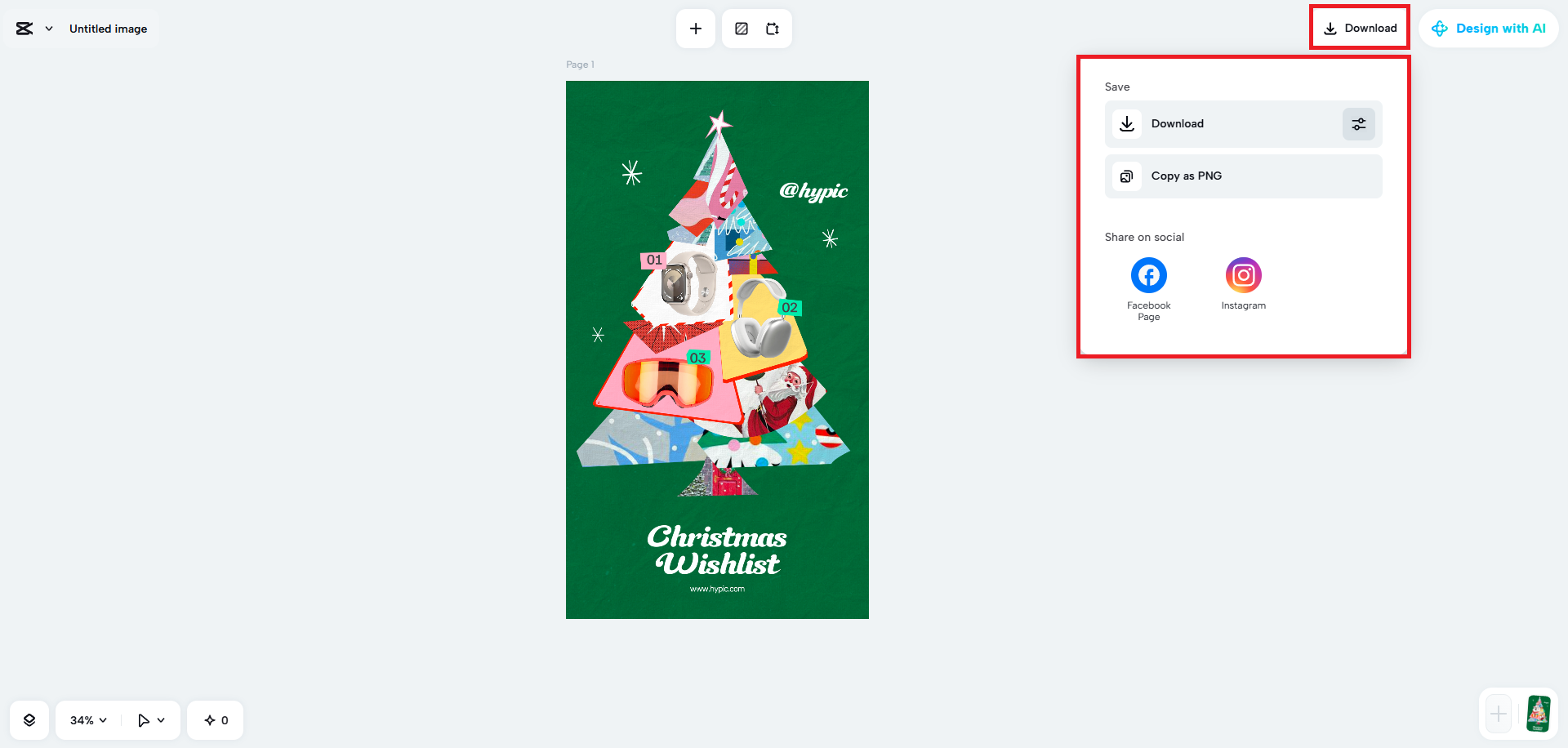 Download your Christmas template design