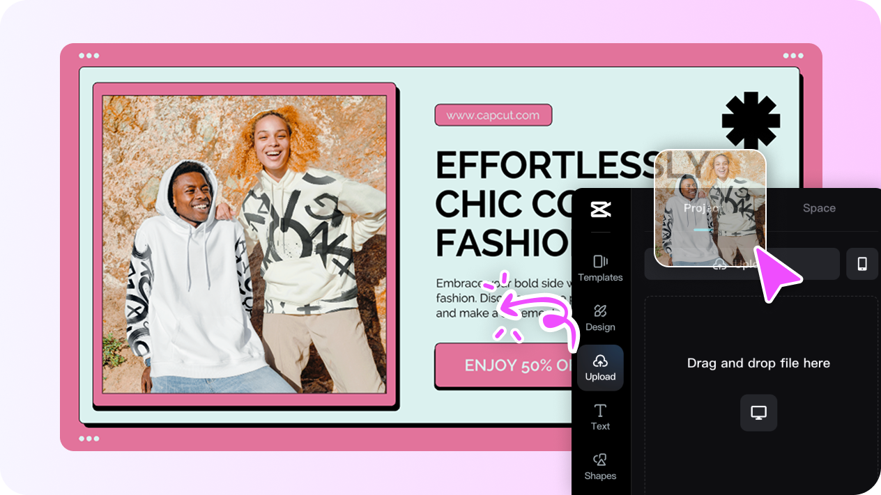 Display custom or vibrant images on your Etsy banner